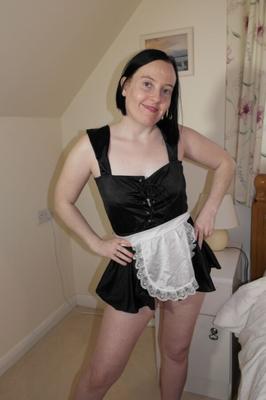 French maids cleaning outfit