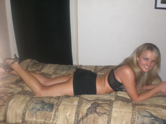 Hot sexy amateur blonde posing