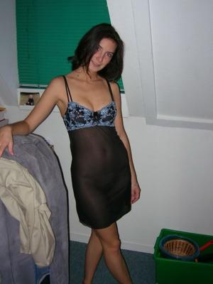 Pretty teen hot lingerie and naked