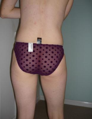 See through purple panties - pussy waiting for action