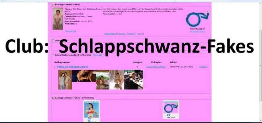 neuer Club:  Schlappschwanz-Fake