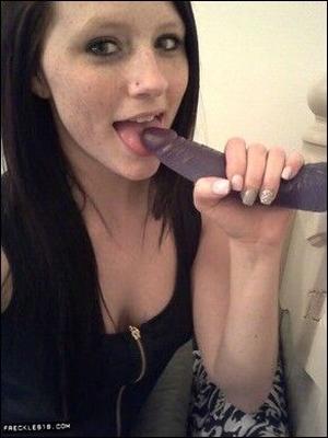 cutie with dildo