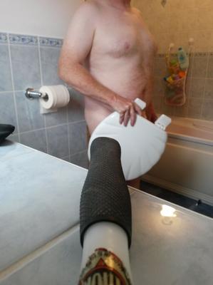 Naturist handyman toilet works