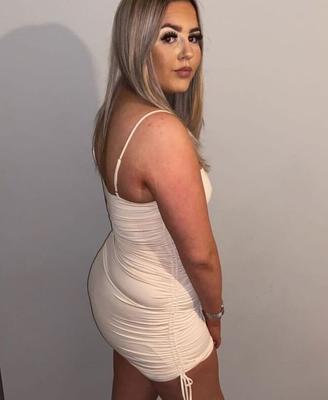 Chubby chav with a fat arse