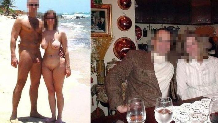 Estar desnudo con esposa