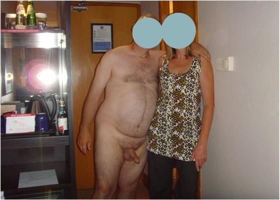 ME NAKED - MILF DRESSED in our GLASGOW HOTEL ROOM