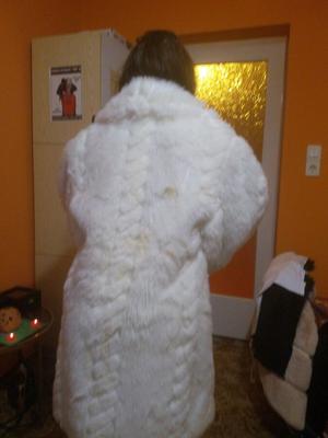 Slut in fur coat