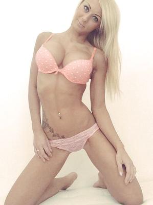 HOT BLONDE POSING