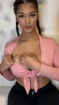 Getting her tits out