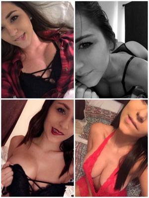 Caliente, grande, titted, adolescente, Snapchat, tira