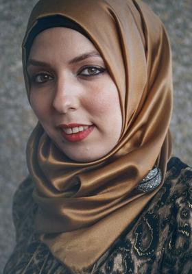 Exibicionista Hijabi Sírio Rasha de Homs, Síria