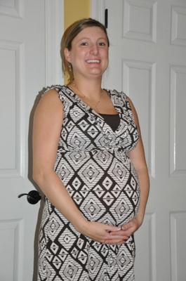 Cute Pregnant Wife Posing Around The House