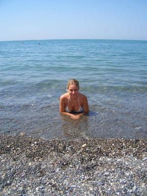 Russian wife Anita on holiday