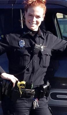 Hot redhead cop exposed