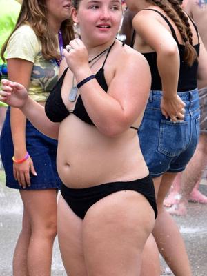 Chubby Cutie In A Bikini