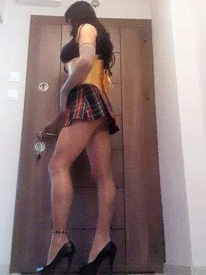 Naughty sissy schoolgurl