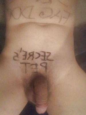 KIK un exposed. Bodywritting. Dildo