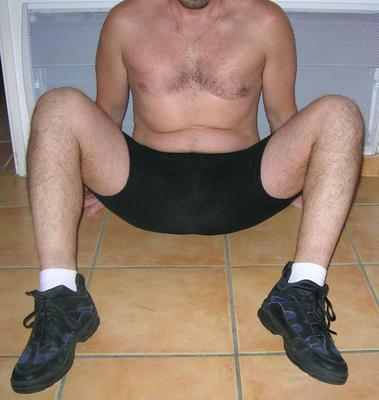 Moi 2 en cuissard sport Moi en short de sport