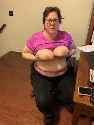 Granny in her home office